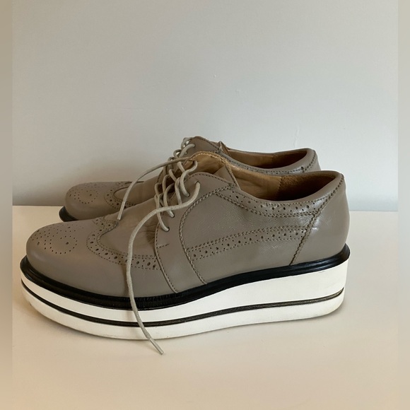 Ateliers Leather Platform Oxfords - Picture 3 of 5